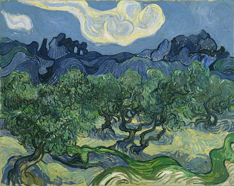 Vincent Van Gogh The Olive Trees Sweden oil painting art